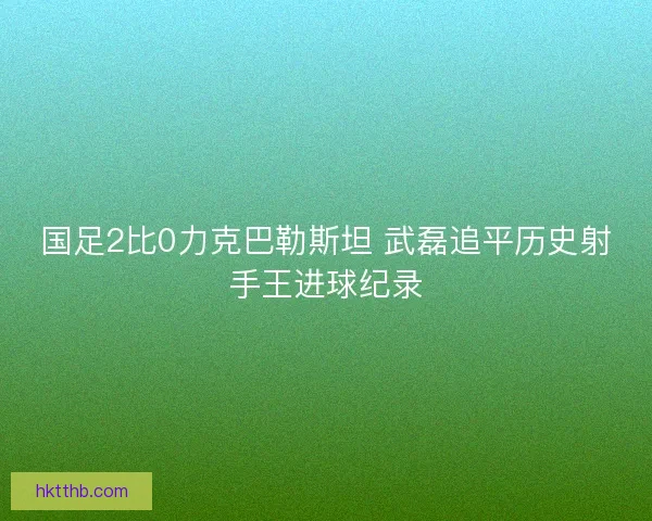 国足2比0力克巴勒斯坦 武磊追平历史射手王进球纪录 国足2比0力克巴勒斯坦 武磊追平历史射手王进球纪录